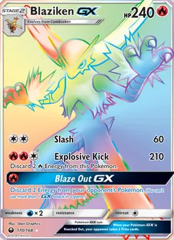 Blaziken GX (Celestial Storm #170/168)