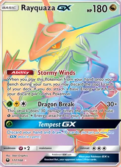 Rayquaza GX (Celestial Storm #177/168)
