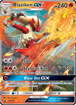 Blaziken GX (Celestial Storm #28/168)