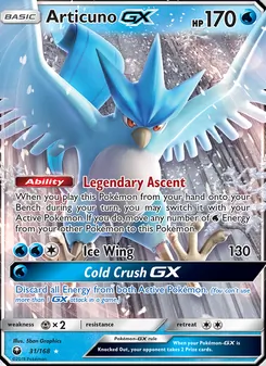 Articuno GX (Celestial Storm #31/168)