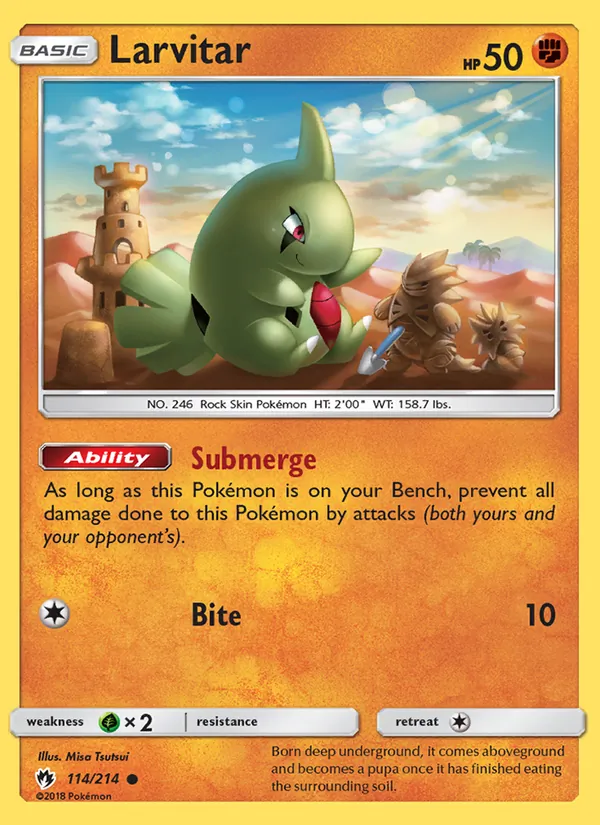 Larvitar (Lost Thunder #114/214)