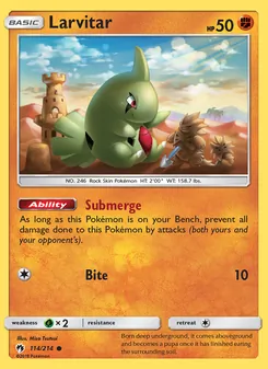 Larvitar (Lost Thunder #114/214)