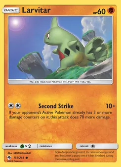 Larvitar (Lost Thunder #115/214)