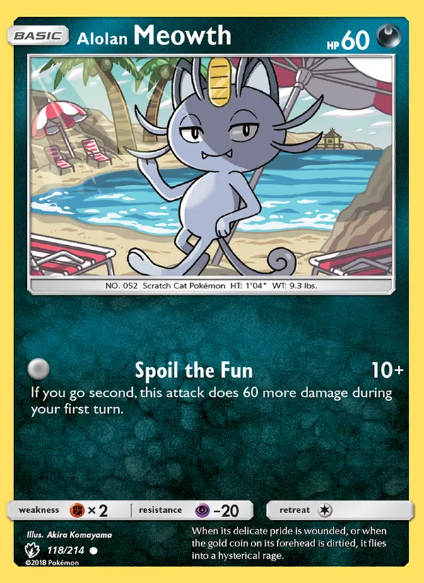 Alolan Meowth (Lost Thunder #118/214)