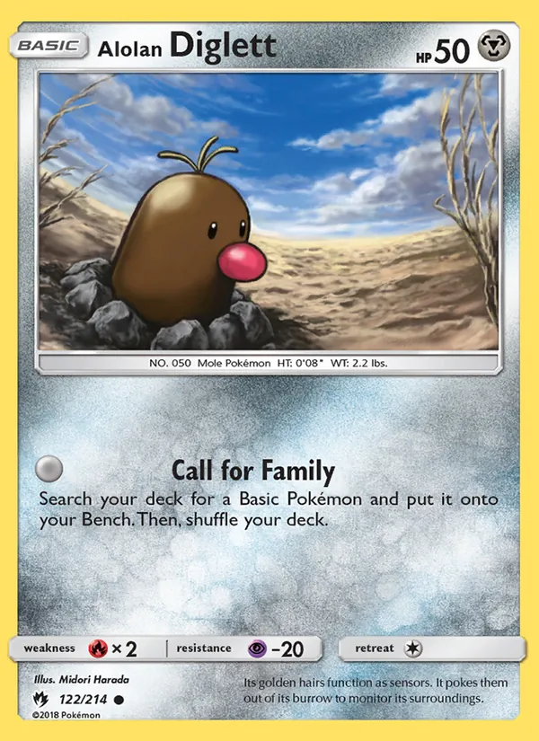 Alolan Diglett (Lost Thunder #122/214)