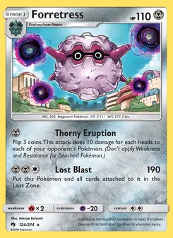 Forretress (Lost Thunder #124/214)