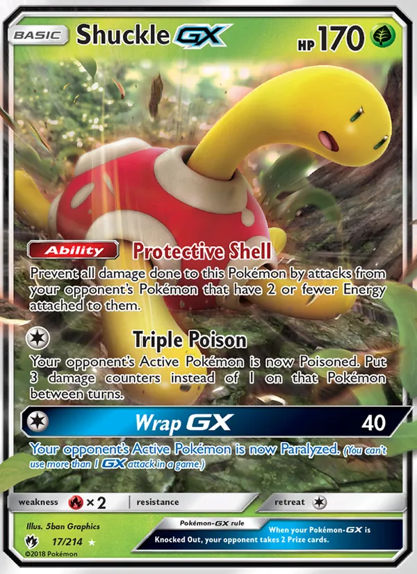 Shuckle GX (Lost Thunder #17/214)