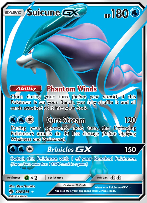 Suicune GX (Lost Thunder #200/214)