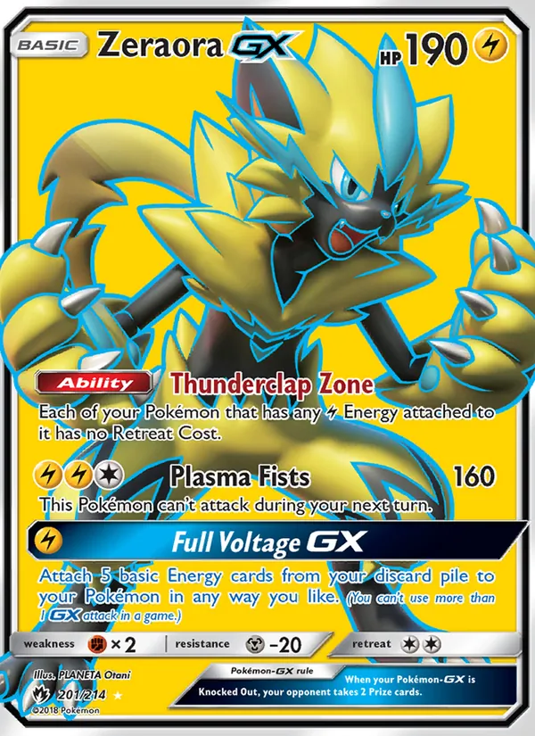 Zeraora GX (Lost Thunder #201/214)