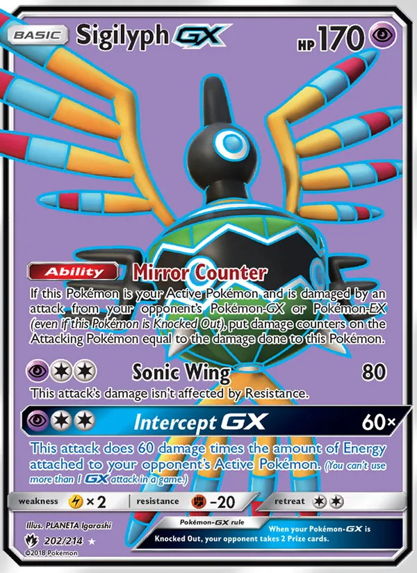 Sigilyph GX (Lost Thunder #202/214)