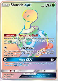 Shuckle GX (Lost Thunder #215/214)