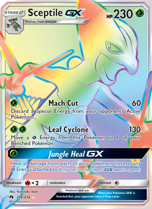 Sceptile GX (Lost Thunder #216/214)