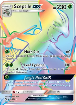 Sceptile GX (Lost Thunder #216/214)