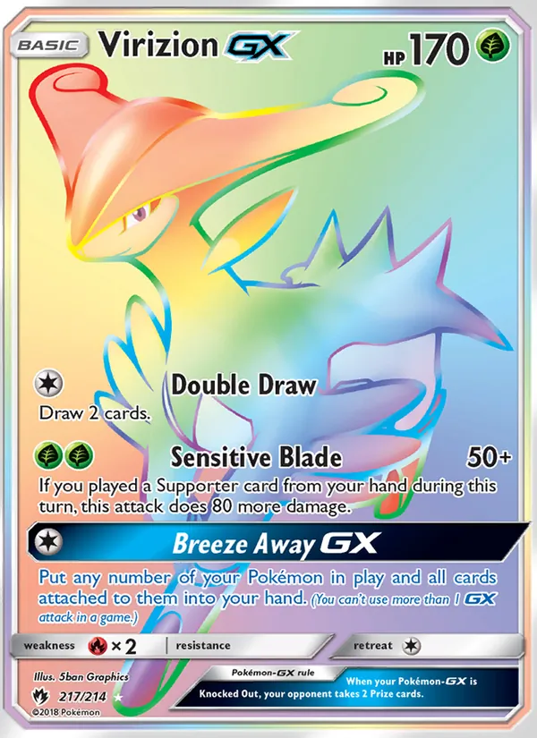 Virizion GX (Lost Thunder #217/214)