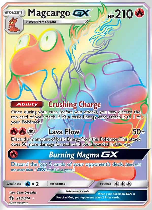 Magcargo GX (Lost Thunder #218/214)
