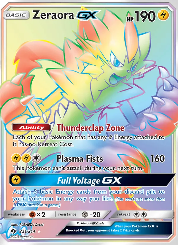 Zeraora GX (Lost Thunder #221/214)