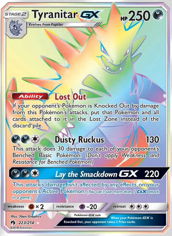 Tyranitar GX (Lost Thunder #223/214)