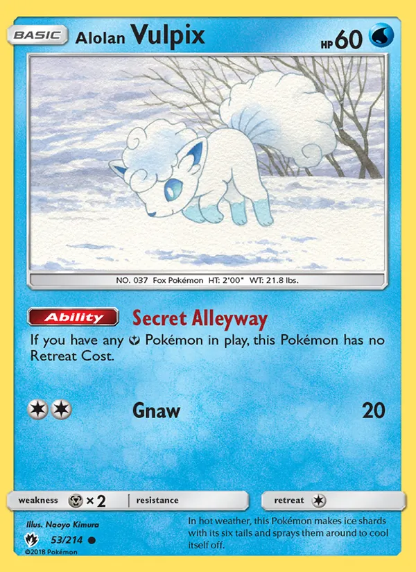 Alolan Vulpix (Lost Thunder #53/214)