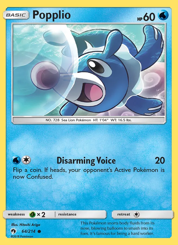Popplio (Lost Thunder #64/214)