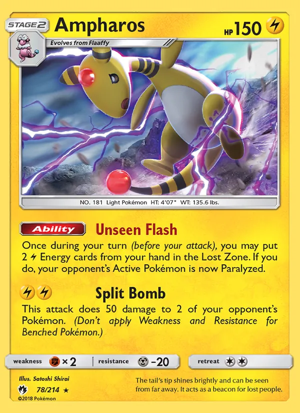 Ampharos (Lost Thunder #78/214)