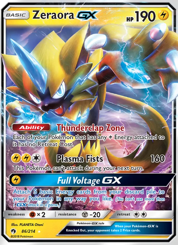 Zeraora GX (Lost Thunder #86/214)