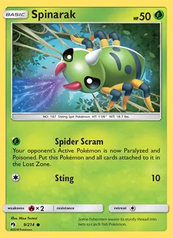 Spinarak (Lost Thunder #9/214)
