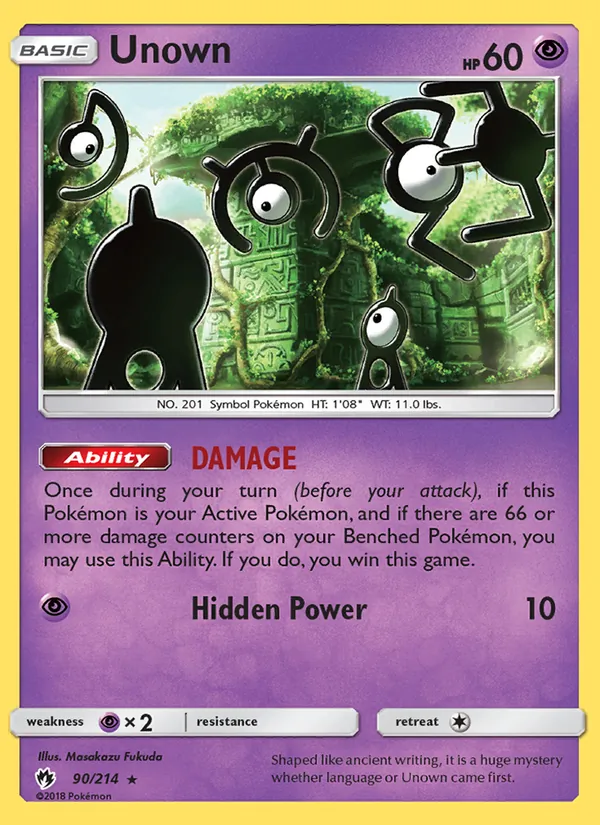 Unown (Lost Thunder #90/214)
