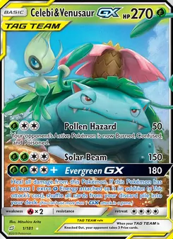 Celebi & Venusaur GX (Team Up #1/181)