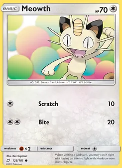 Meowth (Team Up #125/181)