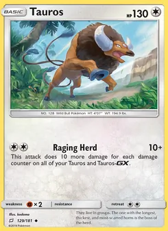 Tauros (Team Up #129/181)