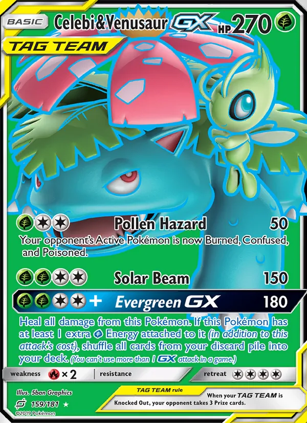 Celebi & Venusaur GX (Team Up #159/181)