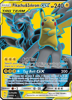 Pikachu & Zekrom GX (Team Up #162/181)