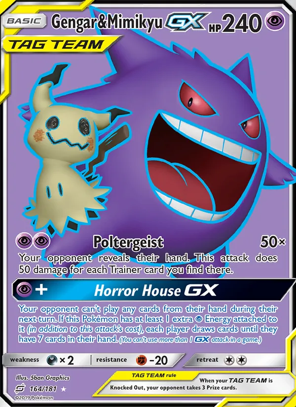 Gengar & Mimikyu GX (Team Up #164/181)