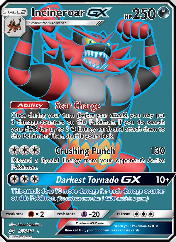 Incineroar GX (Team Up #167/181)
