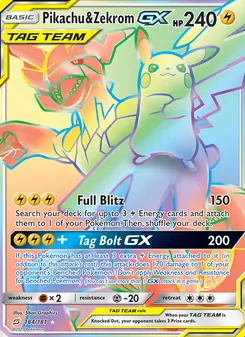 Pikachu & Zekrom GX (Team Up #184/181)
