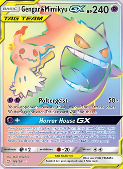 Gengar & Mimikyu GX (Team Up #186/181)