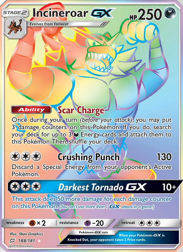 Incineroar GX (Team Up #188/181)