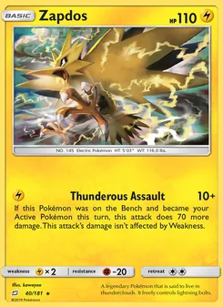 Zapdos (Team Up #40/181)
