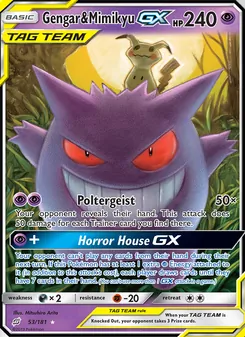 Gengar & Mimikyu GX (Team Up #53/181)