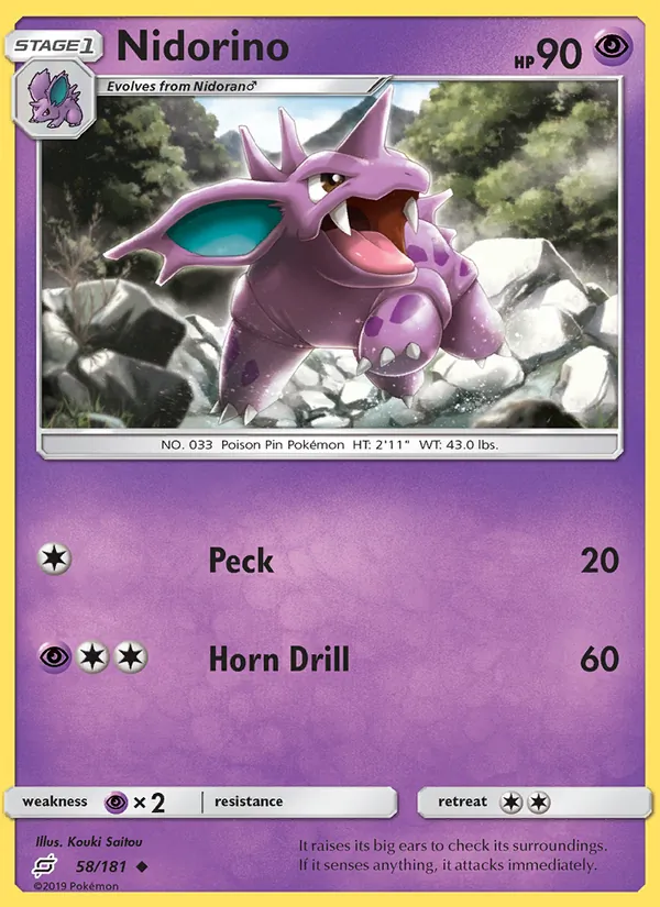 Nidorino (Team Up #58/181)