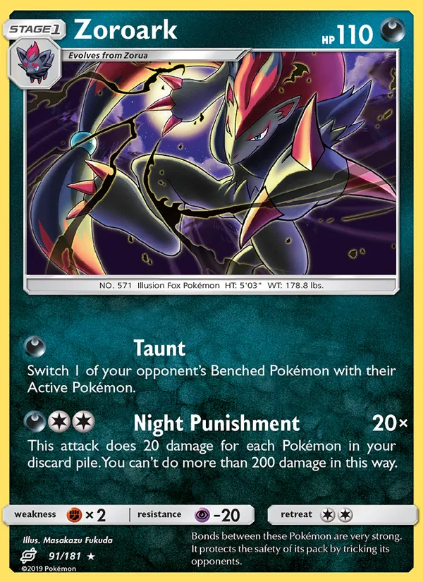 Zoroark (Team Up #91/181)