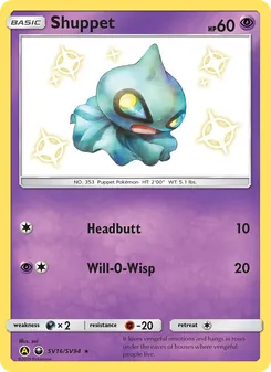 Shuppet (Hidden Fates Shiny Vault #SV16/94)