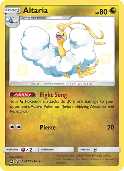 Altaria (Destinos Ocultos Tesoro Brillante #SV37/94)