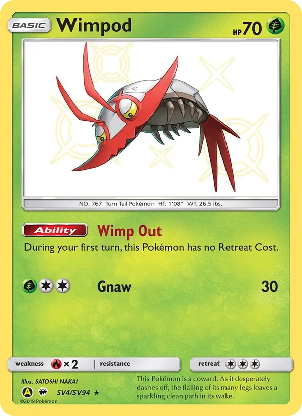 Wimpod (Hidden Fates Shiny Vault #SV4/94)