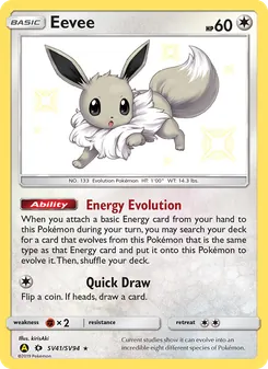 Eevee (Hidden Fates Shiny Vault #SV41/94)