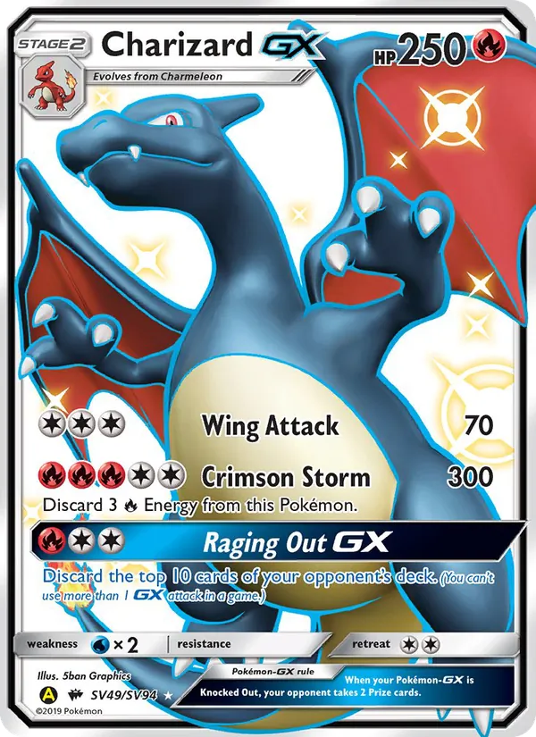 Charizard-GX (Destino Sfuggente Tesoro Lucente #SV49/94)