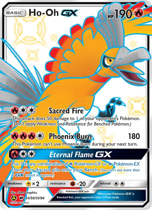 Ho-Oh-GX (Destino Sfuggente Tesoro Lucente #SV50/94)