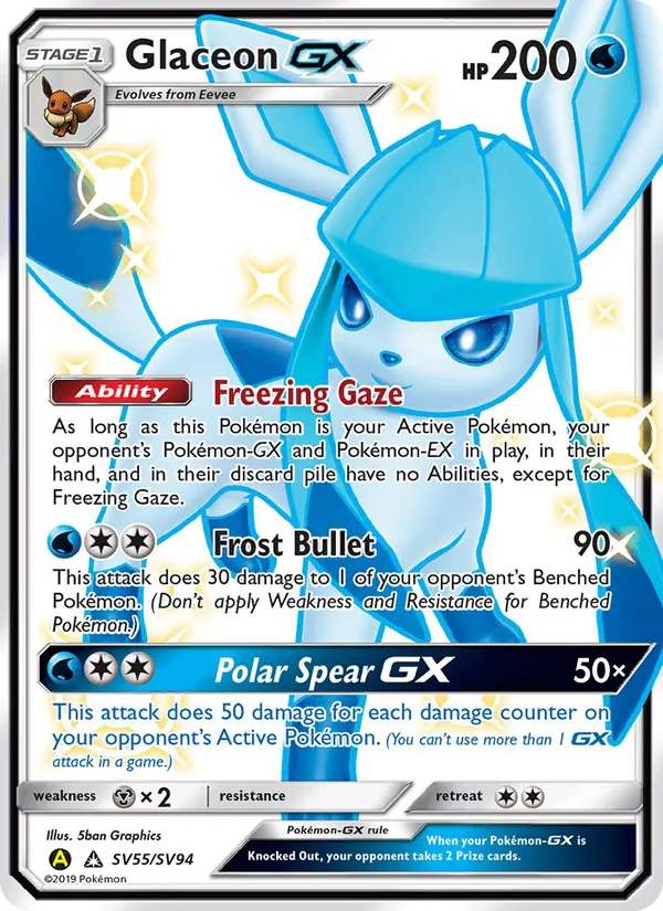 Glaceon-GX (Destino Sfuggente Tesoro Lucente #SV55/94)