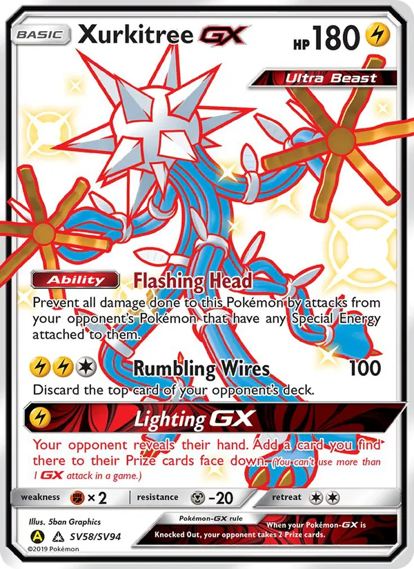 Xurkitree-GX (Destino Sfuggente Tesoro Lucente #SV58/94)