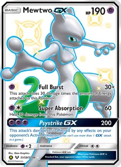Mewtwo-GX (Hidden Fates Shiny Vault #SV59/94)